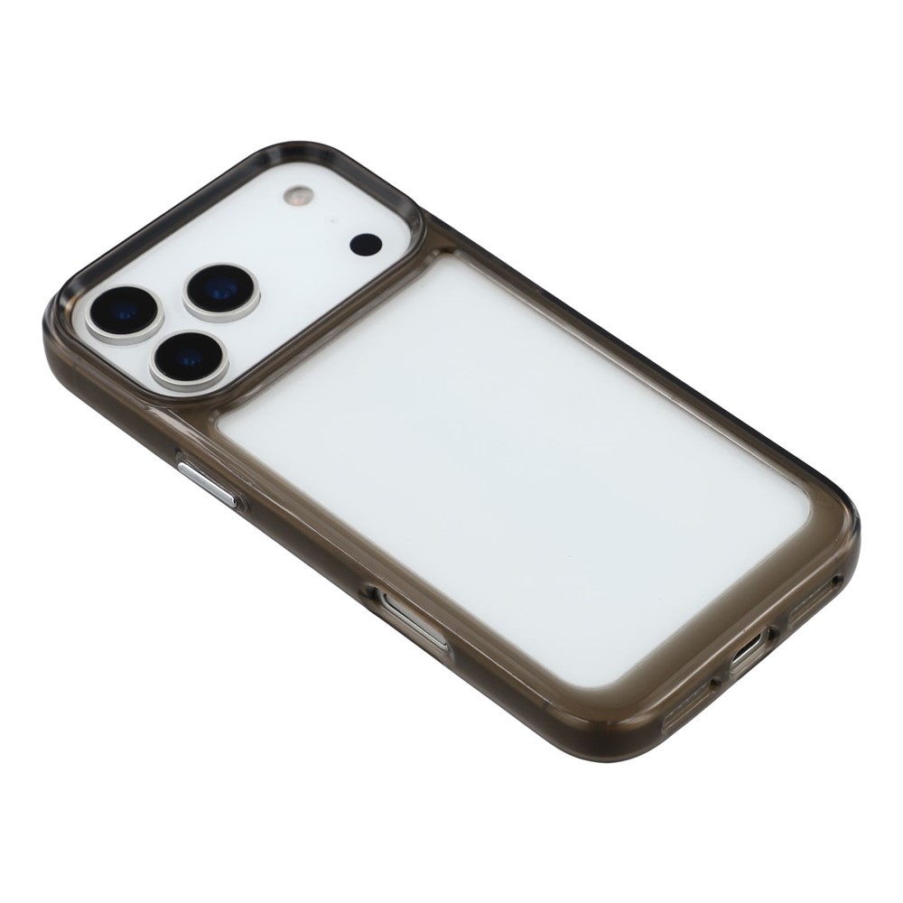Gelový obal s pevnými zády na iPhone 17 Pro Max - černý