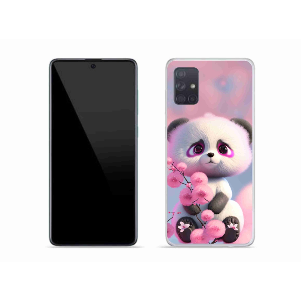 Gelový kryt mmCase na Samsung Galaxy A51 - roztomilá panda 1
