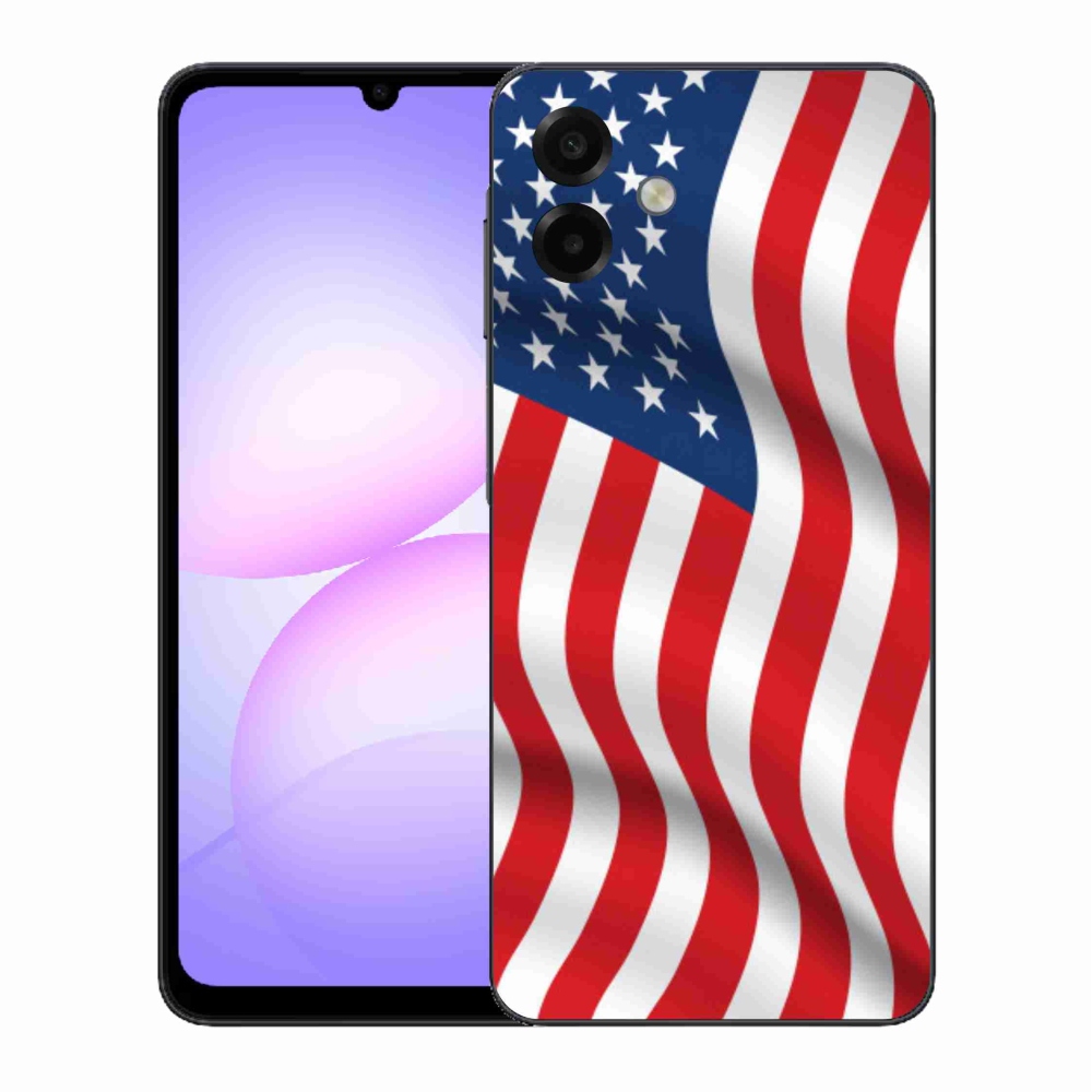 Gelový kryt mmCase na Samsung Galaxy A07 4G - USA vlajka
