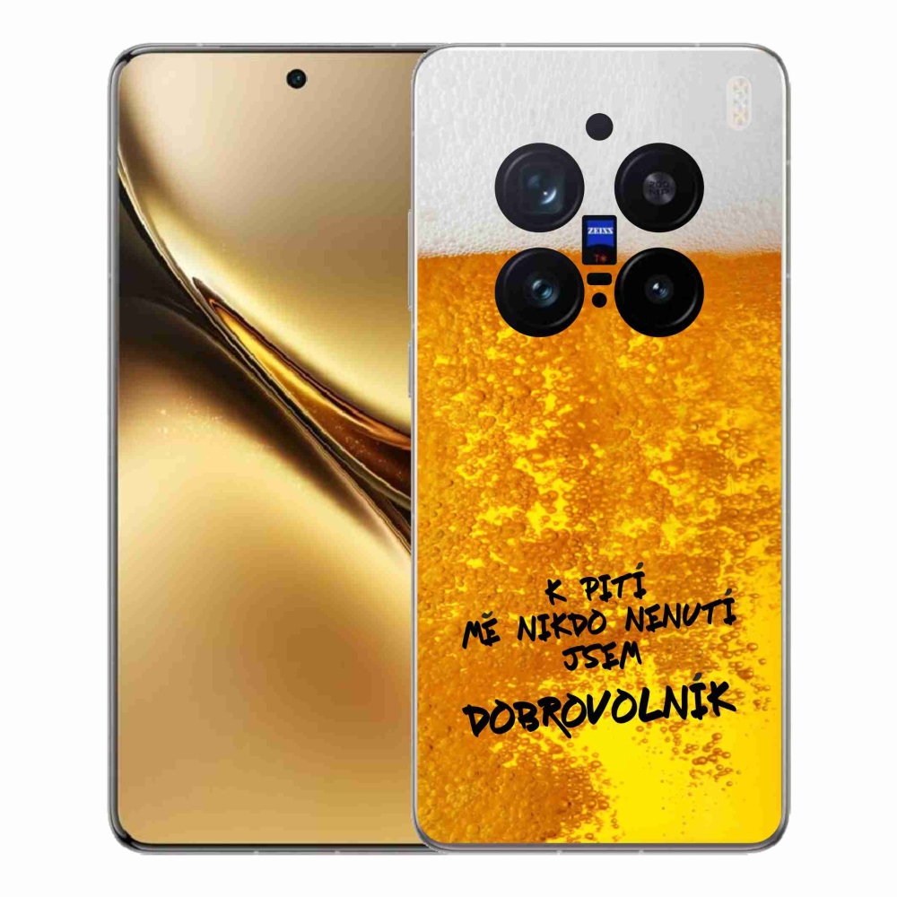 Gelový kryt mmCase na Vivo X200 Pro 5G - pivní motiv 4
