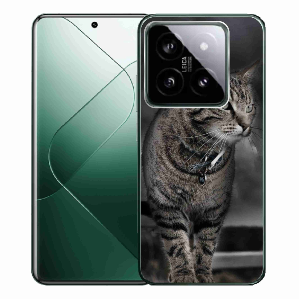 Gelový kryt mmCase na Xiaomi 14 Pro - kočka