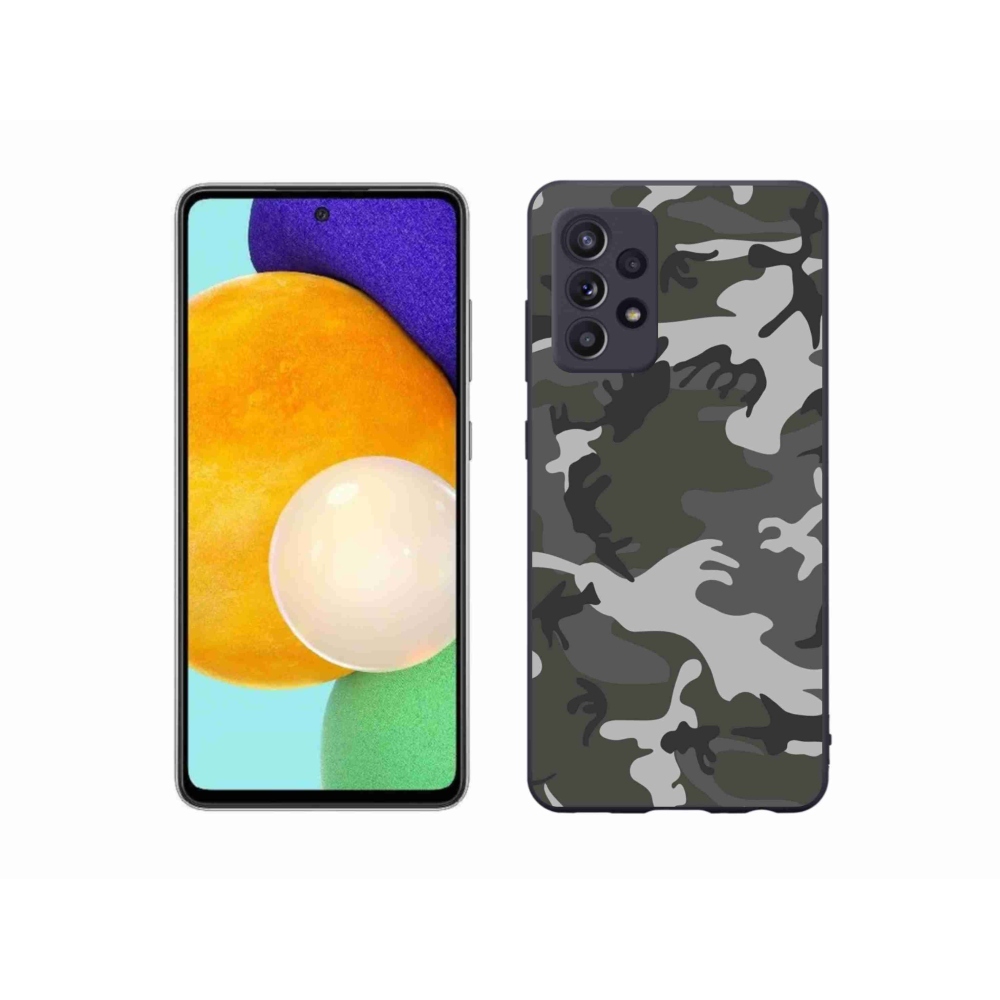 Gelový kryt mmCase na Samsung Galaxy A52s 5G - maskáčový vzor