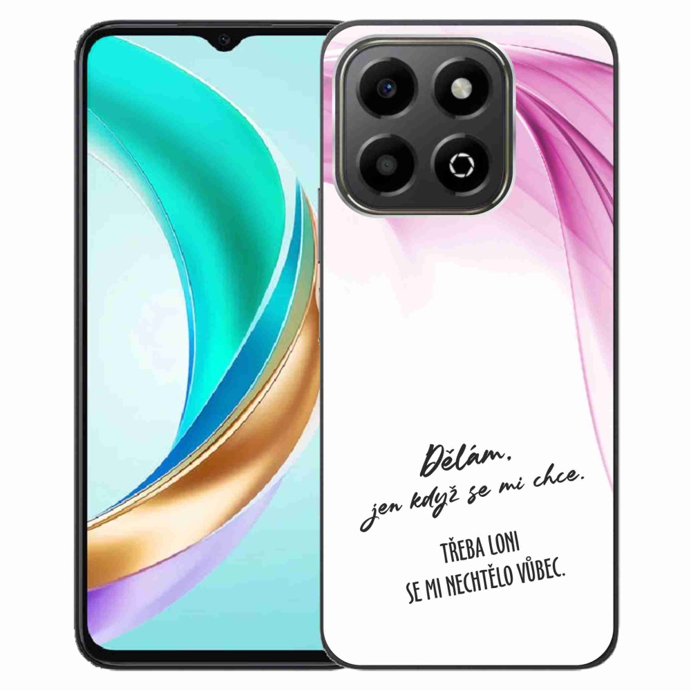 Gelový kryt mmCase na Honor X6b - vtipný text 12 bílé pozadí