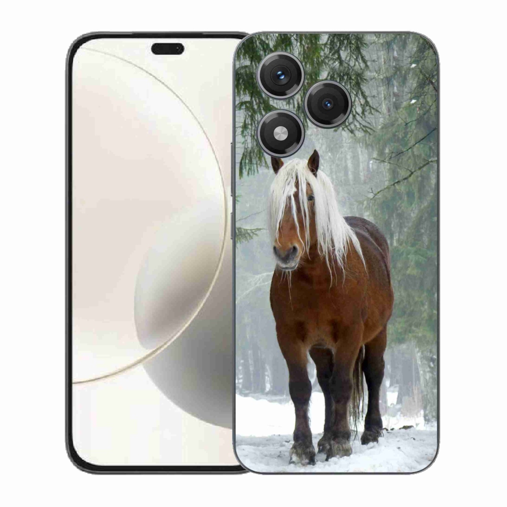 Gelový kryt mmCase na Honor 400 Lite - kůň v lese