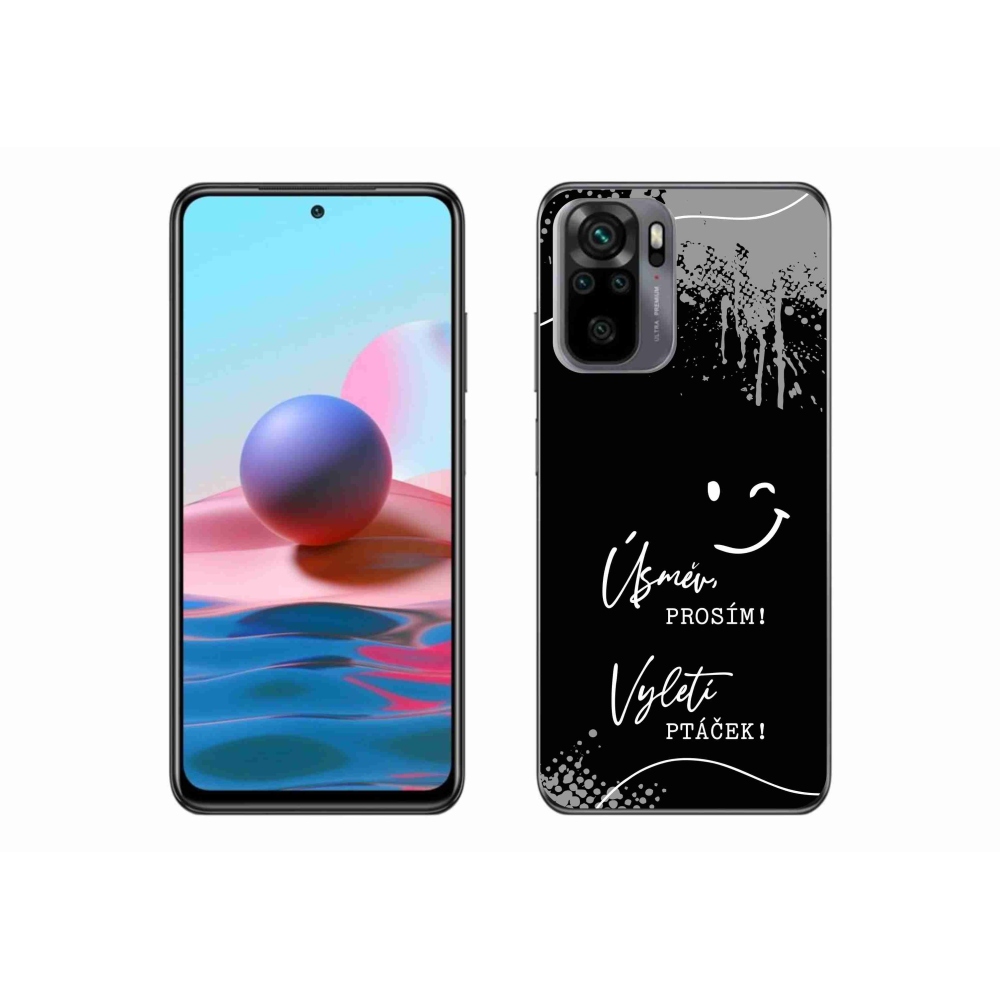 Gelový kryt mmCase na Xiaomi Poco M5s - vtipný text 4 černé pozadí
