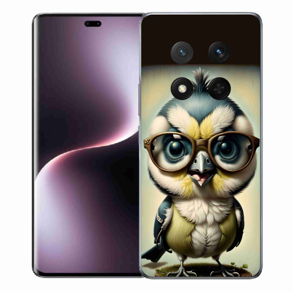 Gelový kryt mmCase na Honor Magic 7 Lite 5G - mládě s brýlemi