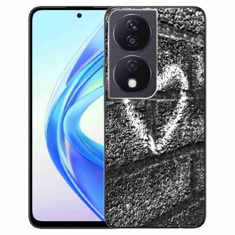 Gelový kryt mmCase na Honor X7b/Honor 90 Smart - srdce na zdi