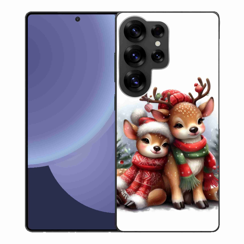 Gelový kryt mmCase na Samsung Galaxy S25 Ultra - vánoční sobi