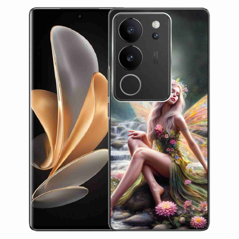 Gelový kryt mmCase na Vivo V29 5G - motýlí žena 1