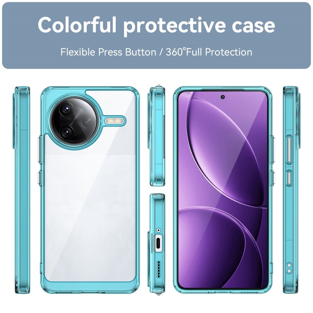 Gelový obal s pevnými zády na Xiaomi Poco F7 Ultra - světlemodrý