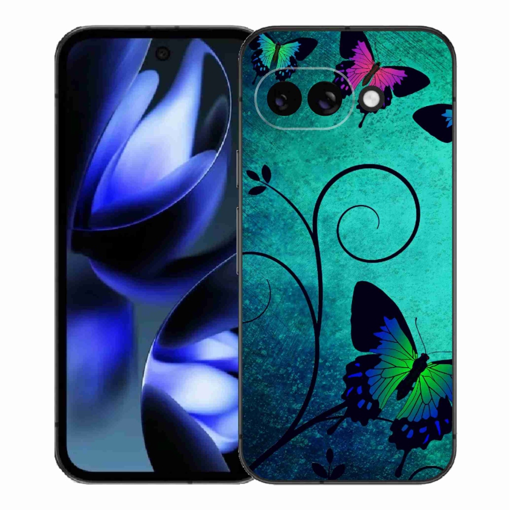 Gelový kryt mmCase na Google Pixel 9a - barevní motýli