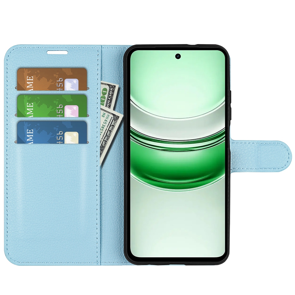 Litchi knížkové pouzdro na Realme C71 - modré