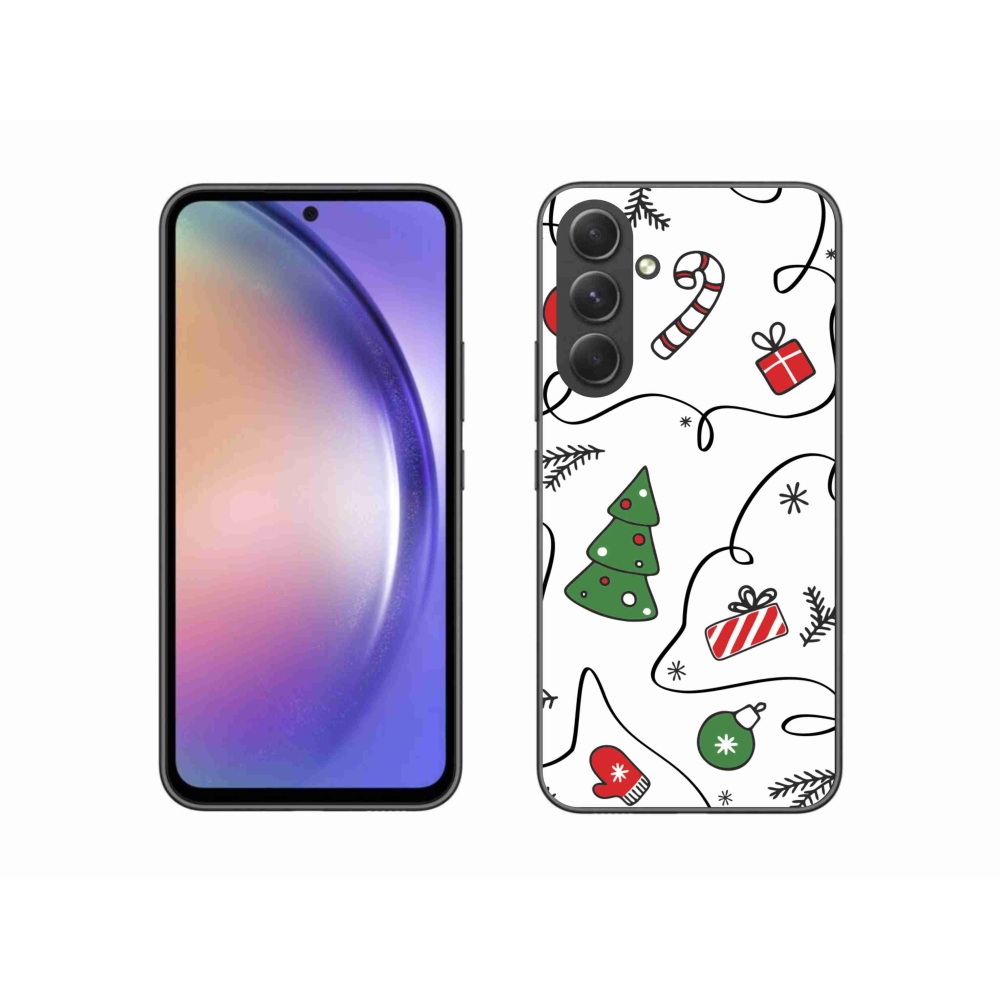 Gelový kryt mmCase na Samsung Galaxy A54 5G - vánoční motivy
