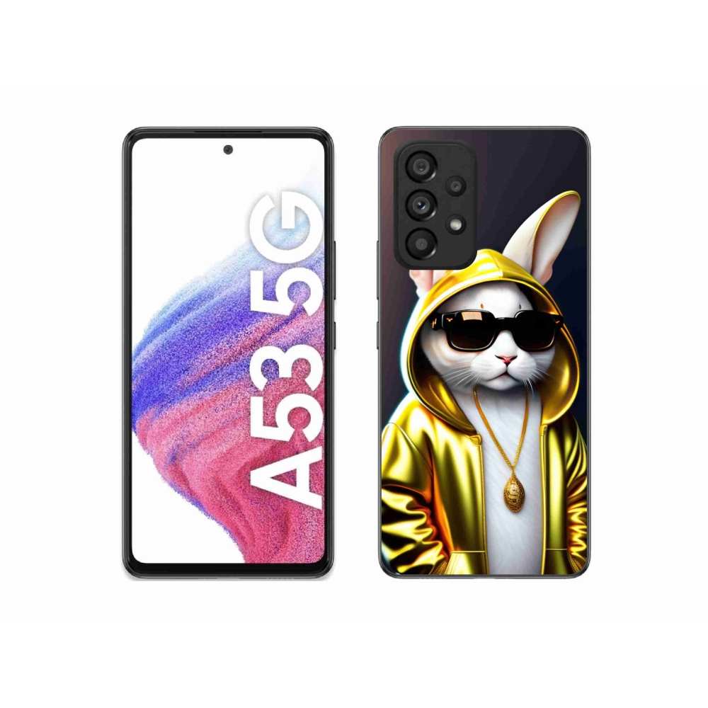 Gelový kryt mmCase na Samsung Galaxy A53 5G - kočka boss