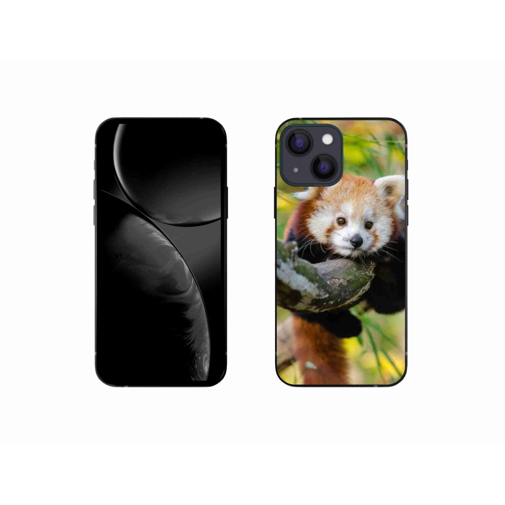 Gelový kryt mmCase na iPhone 13 mini 5.4 - panda červená