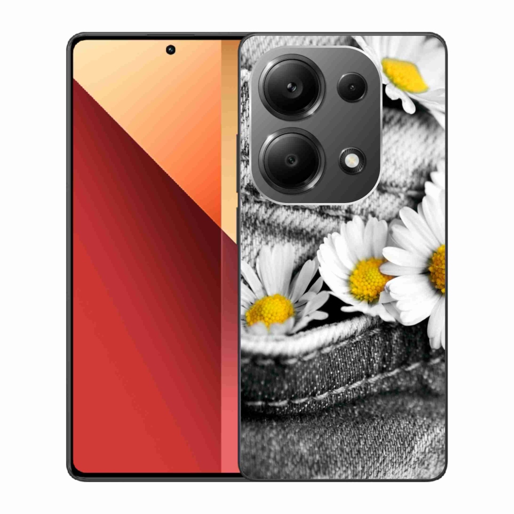 Gelový obal mmCase na Xiaomi Redmi Note 13 Pro 4G/Poco M6 Pro - kopretiny