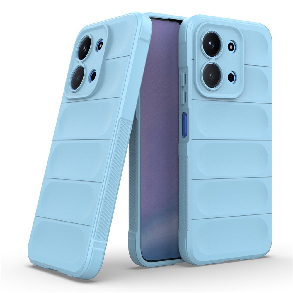 Rugg odolný gelový obal na Xiaomi Redmi 15C 4G (171mm)/Poco C85 4G (171mm) - světlemodrý