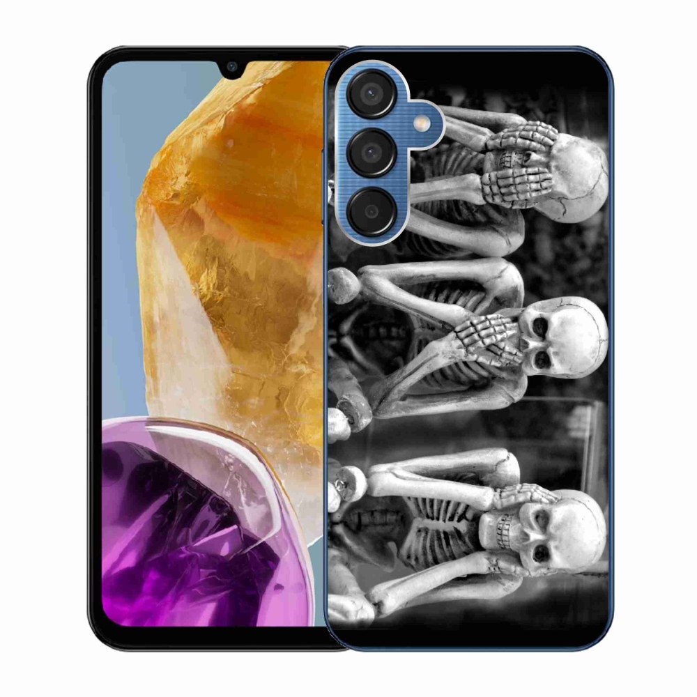 Gelový kryt mmCase na Samsung Galaxy M15 5G - kostlivci