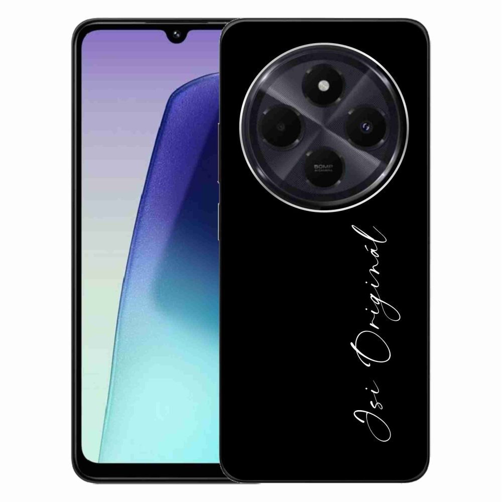 Gelový kryt mmCase na Xiaomi Redmi 14C/Poco C75 - jsi originál černé pozadí