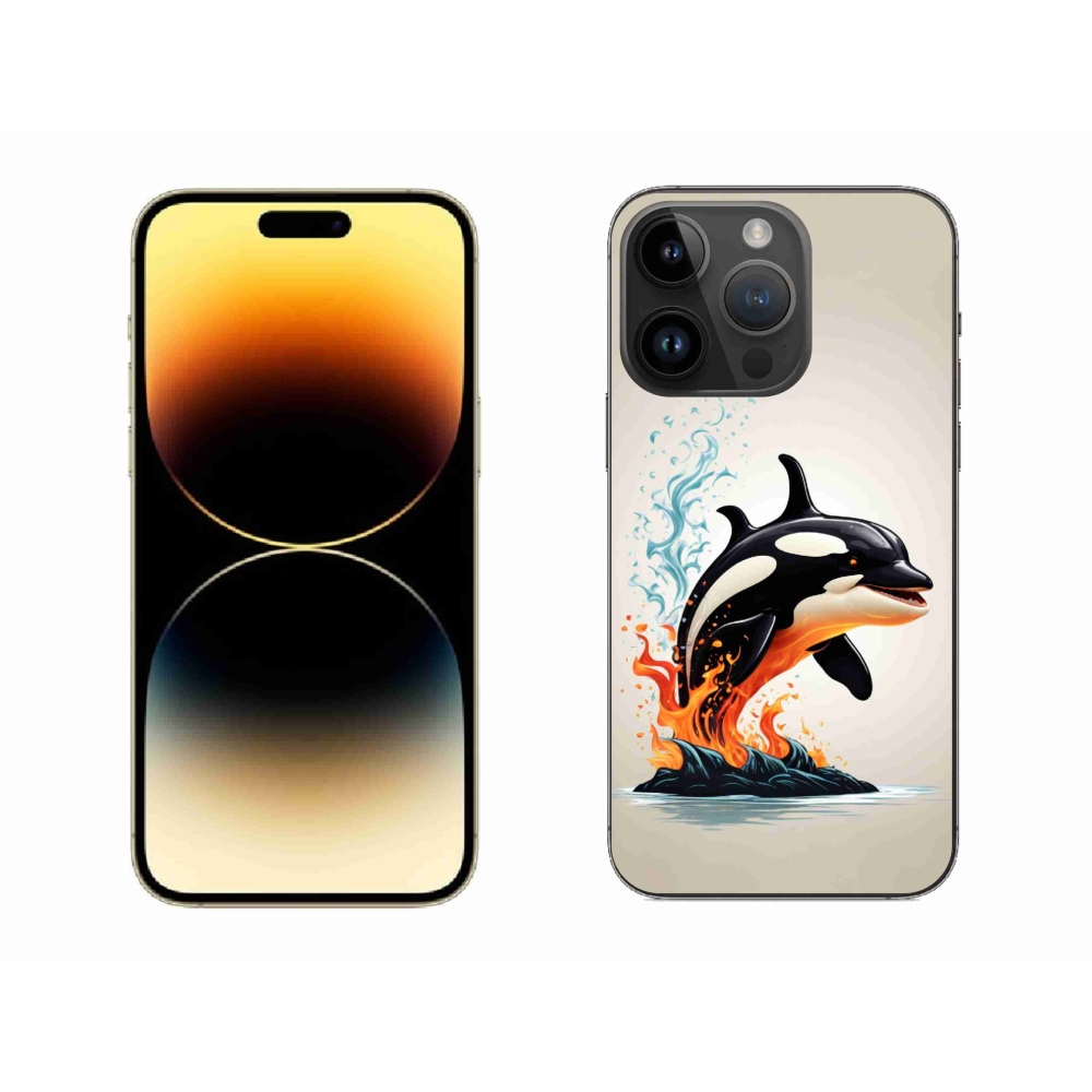 Gelový kryt mmCase na iPhone 14 Pro Max - kosatka