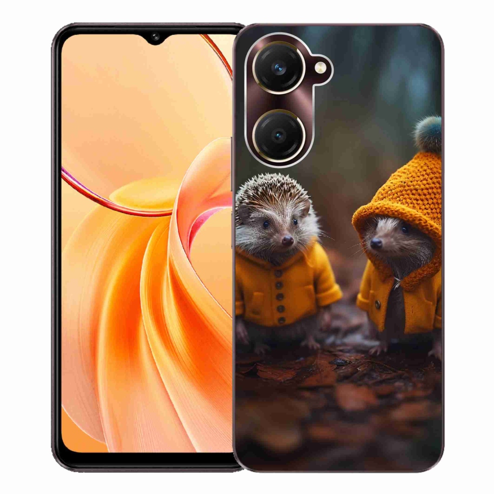 Gelový kryt mmCase na Vivo Y28s 5G - ježci