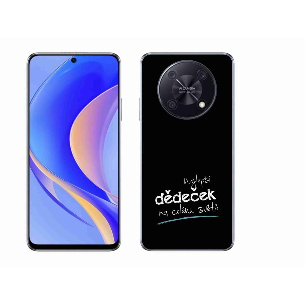 Gelový kryt mmCase na Huawei Nova Y90 - nejlepší dědeček 3 černé pozadí
