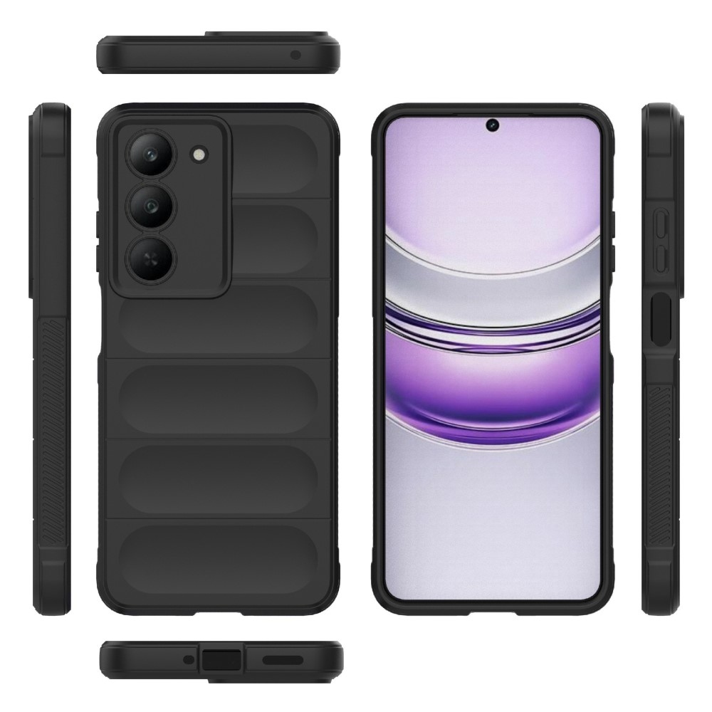 Rugg odolný gelový obal na Realme 14x 5G - černý