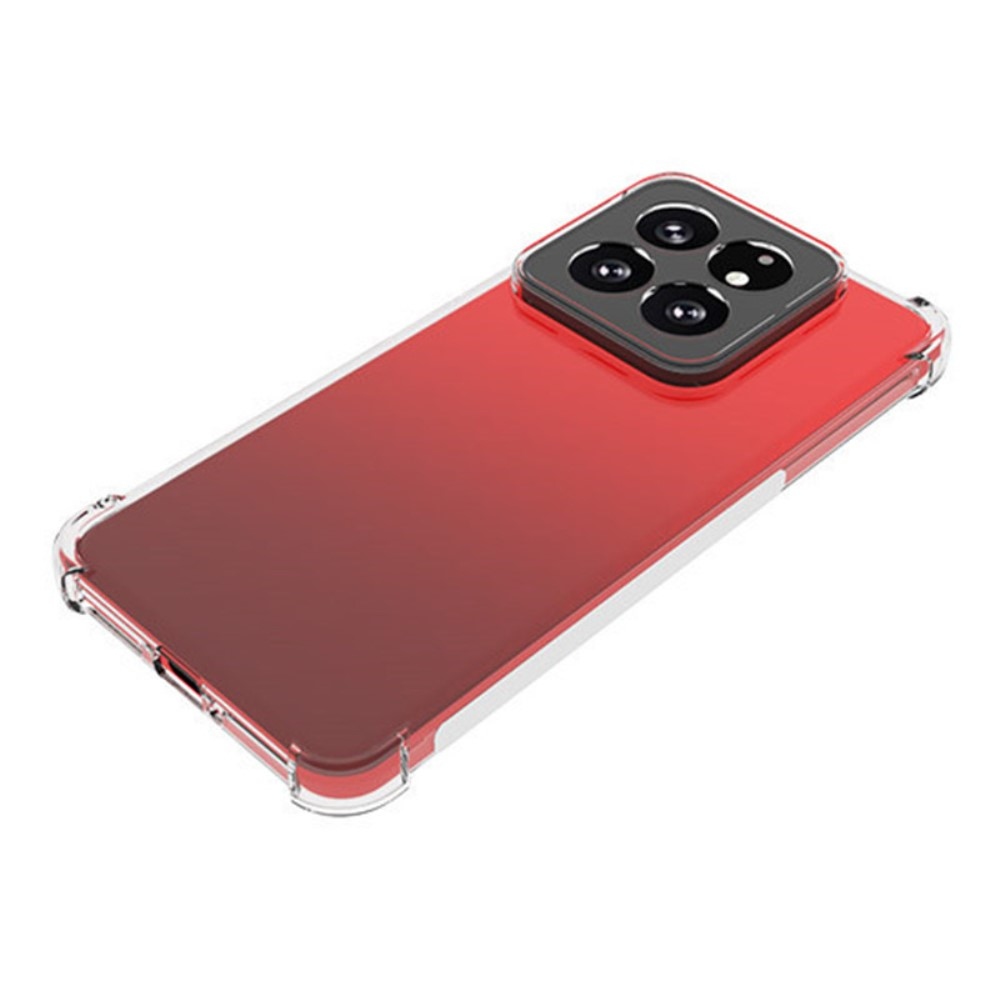 Průhledný gelový obal s vyztuženými rohy na Xiaomi 14 Pro - průhledný