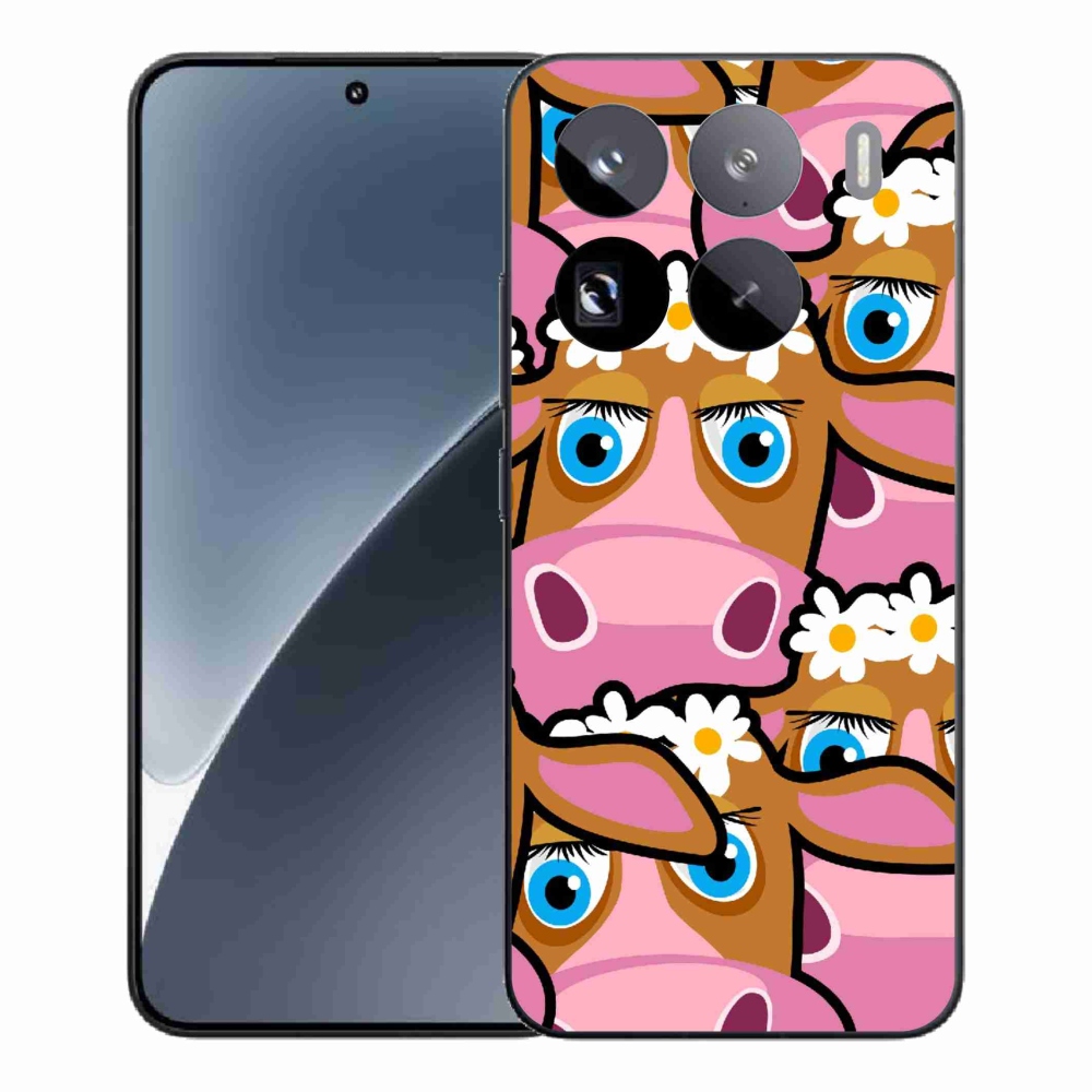 Gelový kryt mmCase na Xiaomi 15 Pro - kreslené kravičky