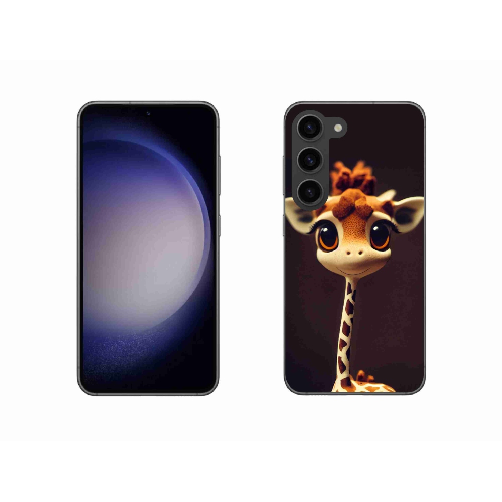 Gelový kryt mmCase na Samsung Galaxy S23 5G - malá žirafa
