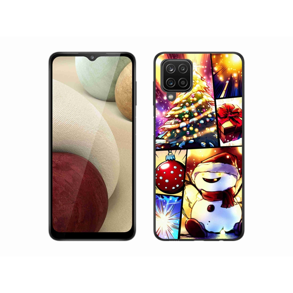 Gelový kryt mmCase na Samsung Galaxy A12 - vánoční motivy 1