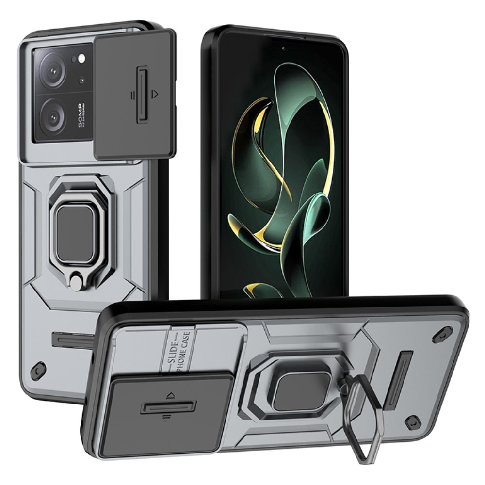 Lens odolný hybridní kryt na Xiaomi 13T/13T Pro - šedý