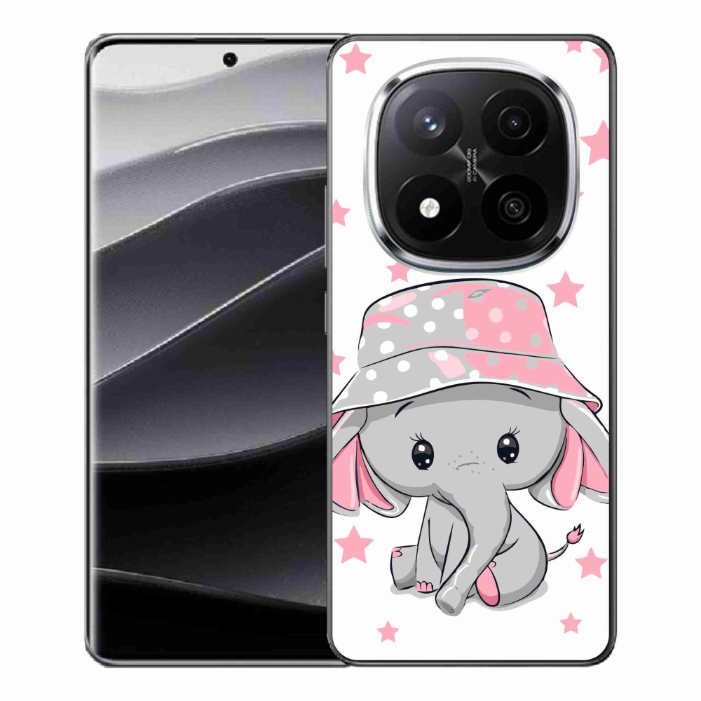 Gelový kryt mmCase na Xiaomi Redmi Note 14 Pro+ 5G - růžový slon
