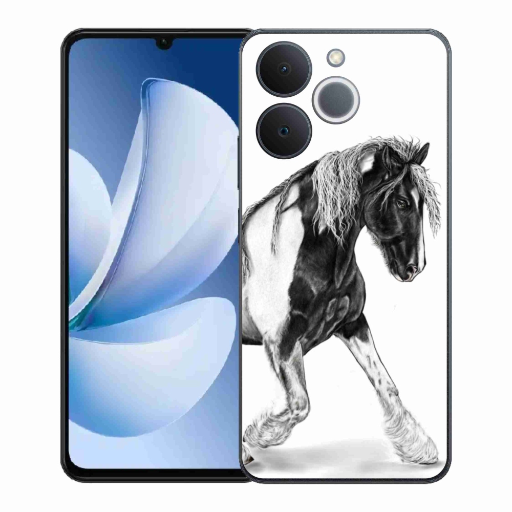 Gelový kryt mmCase na Realme Note 70T - kůň