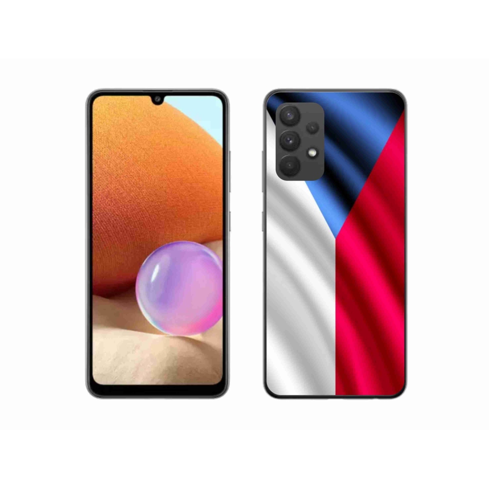 Gelový kryt mmCase na mobil Samsung Galaxy A32 4G - česká vlajka
