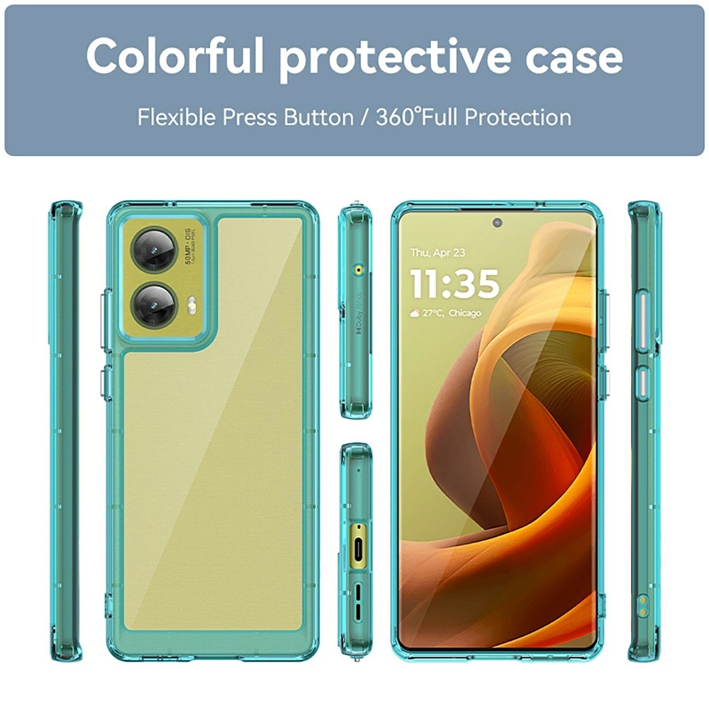 Gelový obal s pevnými zády na Motorola Moto G85 5G - světlemodrý