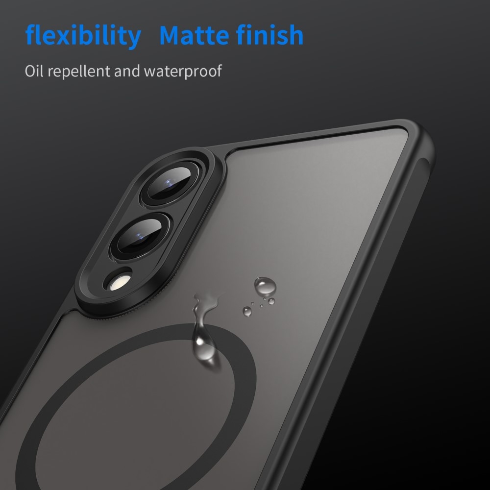 Case matný gelový obal s MagSafe na Samsung Galaxy S25 Edge - černý