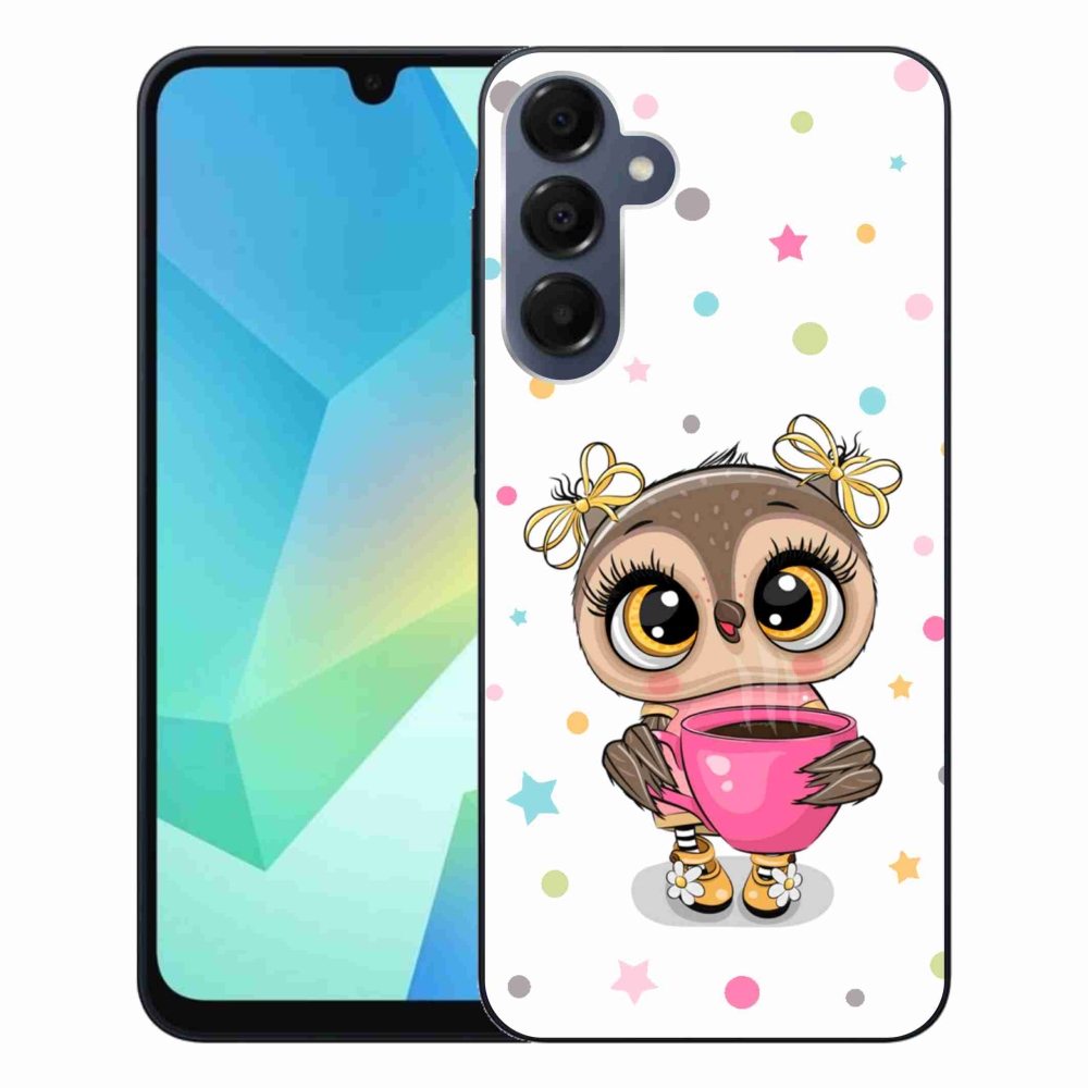 Gelový kryt mmCase na Samsung Galaxy A16 4G/5G - kreslená sovička