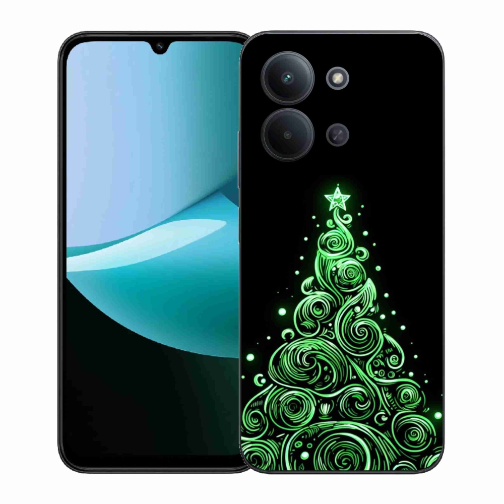 Gelový kryt mmCase na Xiaomi Redmi 15C 4G (171mm)/Poco C85 4G (171mm) - neonový vánoční stromek 3
