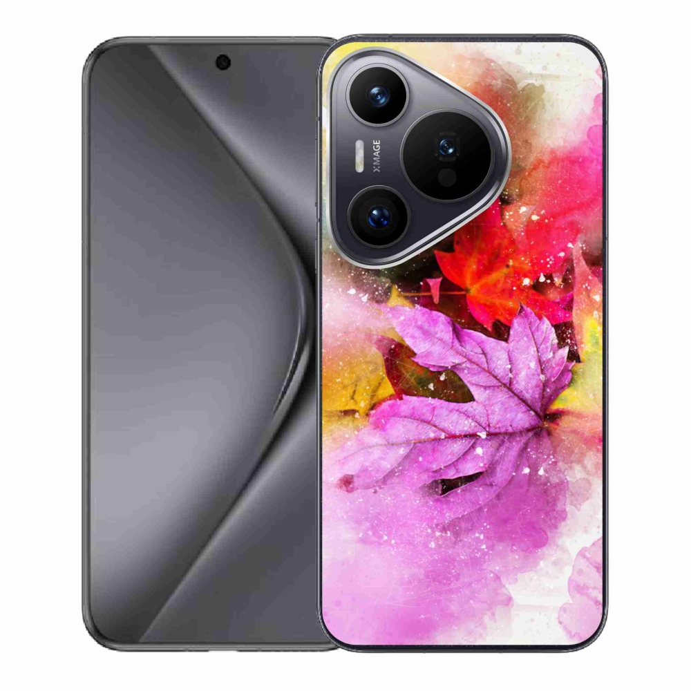 Gelový kryt mmCase na Huawei Pura 70 - barevné listy