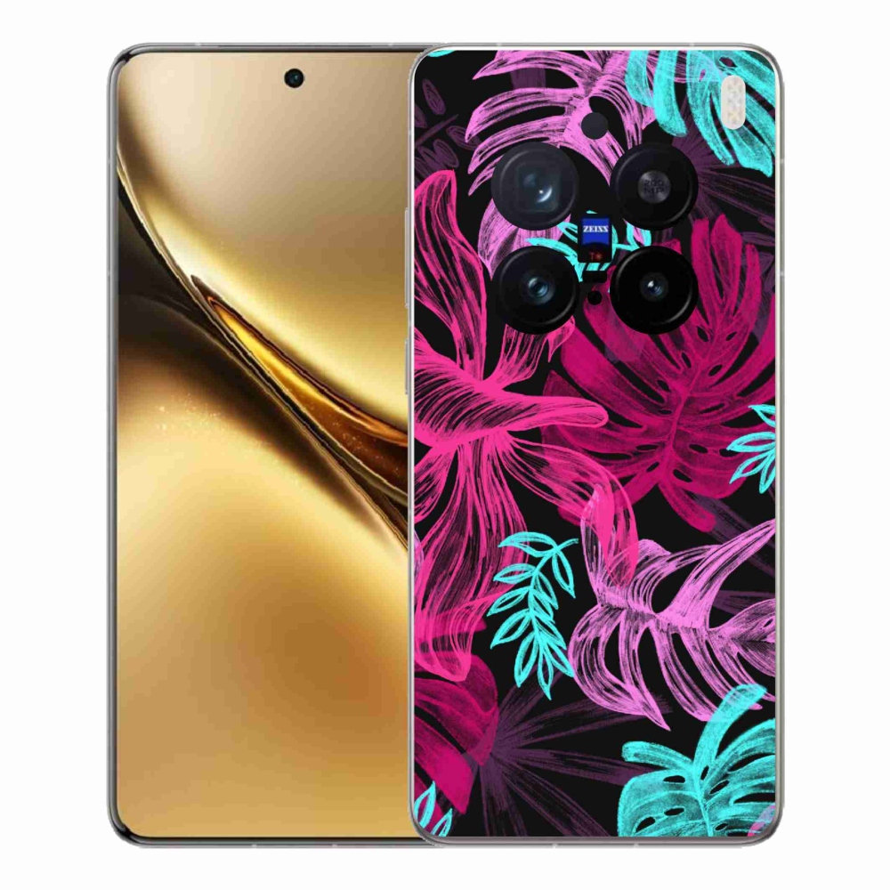 Gelový kryt mmCase na Vivo X200 Pro 5G - květiny 1