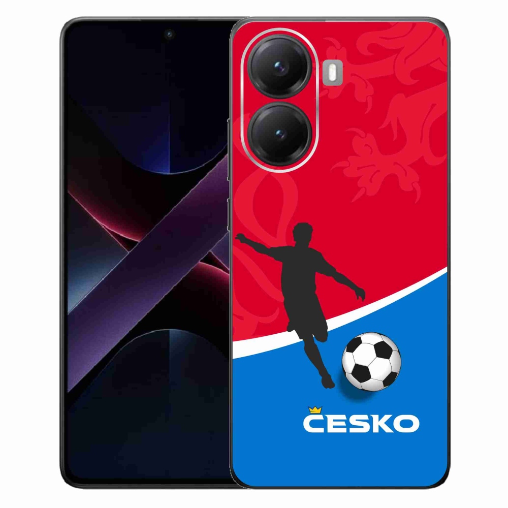 Gelový kryt mmCase na Xiaomi Poco X7 Pro 5G - fotbal Česko