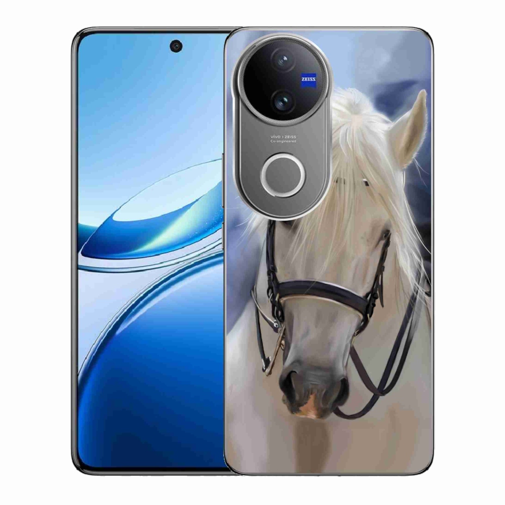 Gelový kryt mmCase na Vivo V50 5G - bílý kůň