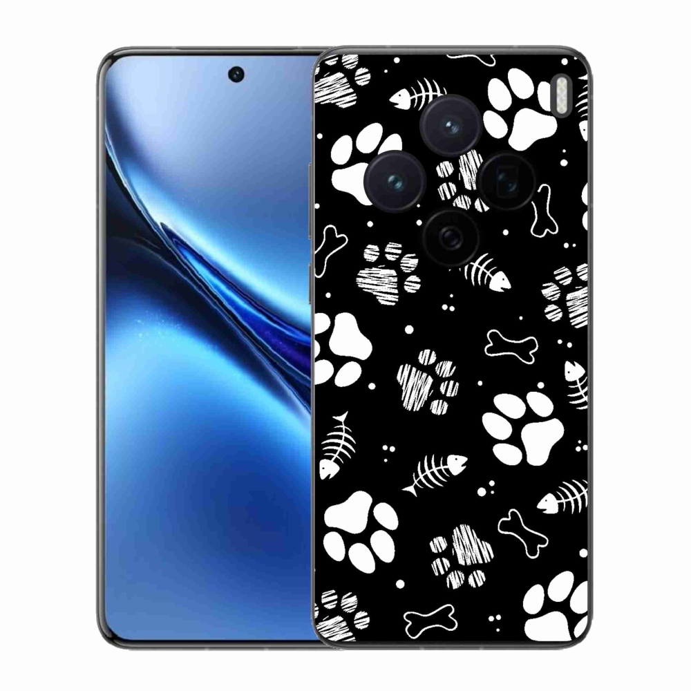 Gelový kryt mmCase na Vivo X200 5G - psí tlapky