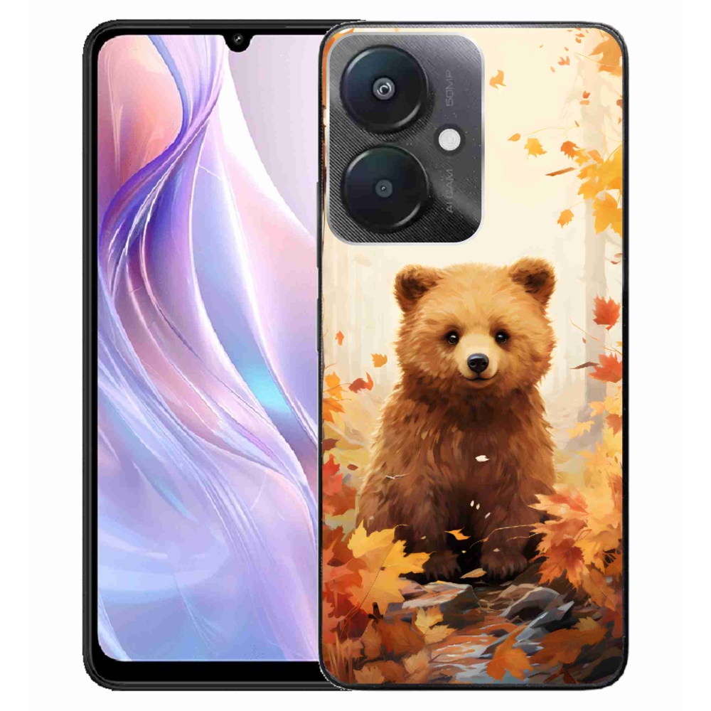 Gelový kryt mmCase na Xiaomi Redmi 13C 5G - medvěd v lese