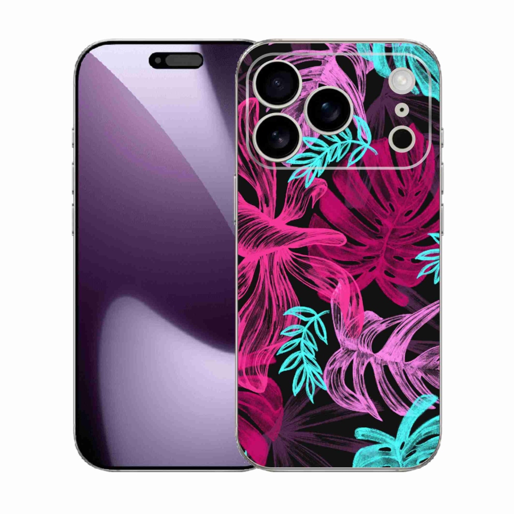 Gelový kryt mmCase na iPhone 17 Pro - květiny 1