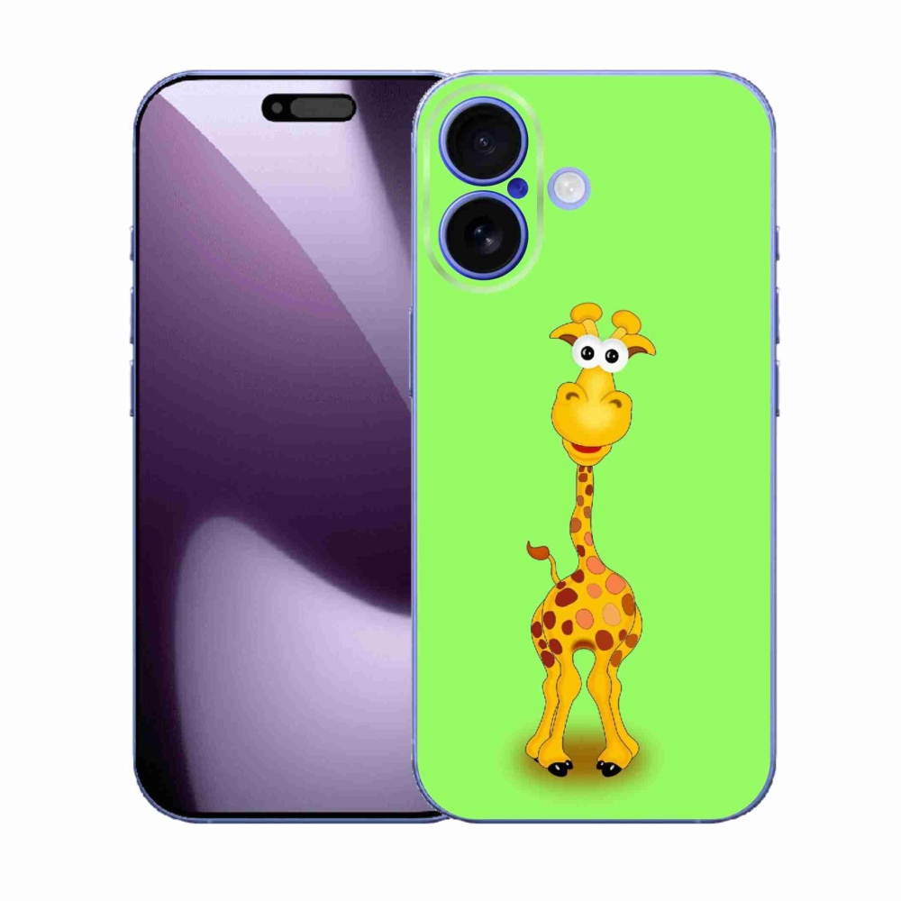 Gelový kryt mmCase na iPhone 17 - kreslená žirafa