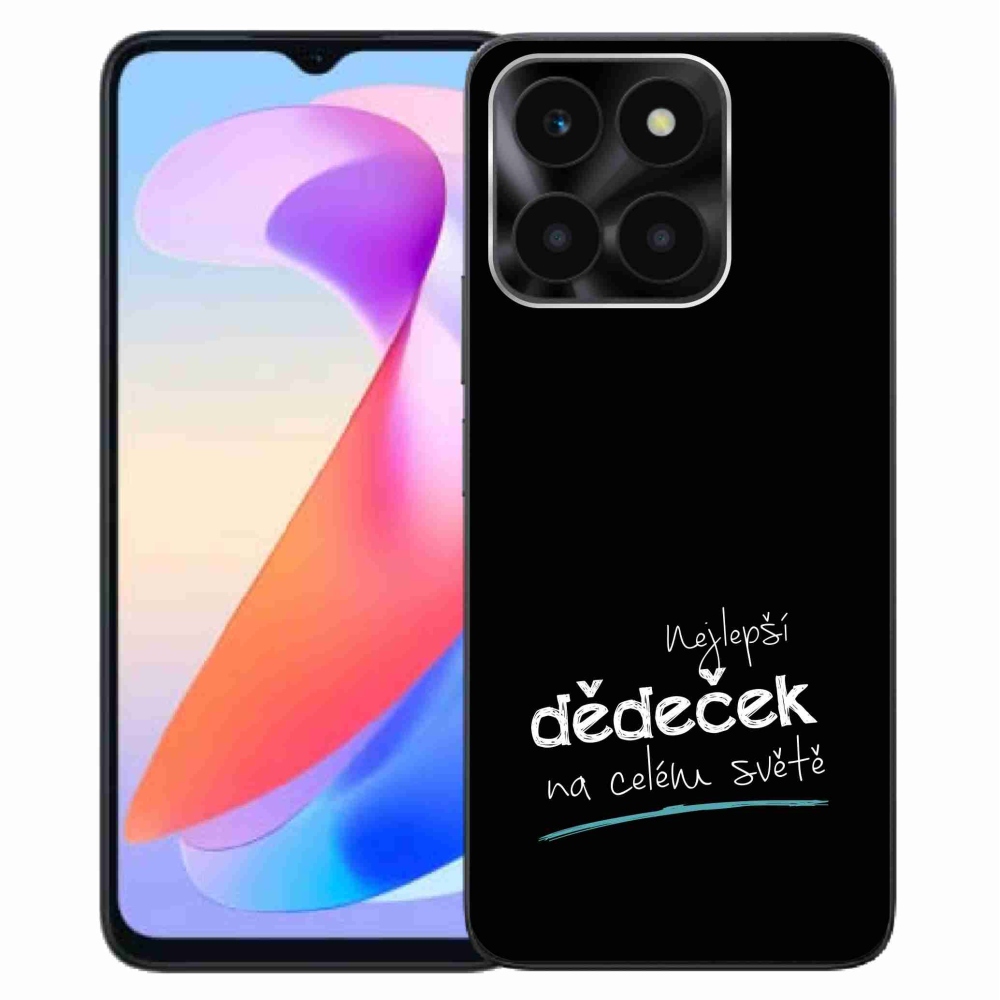 Gelový kryt mmCase na Honor X6a - nejlepší dědeček 3 černé pozadí