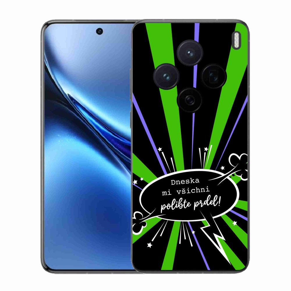 Gelový kryt mmCase na Vivo X200 5G - vtipný text 15 černé pozadí