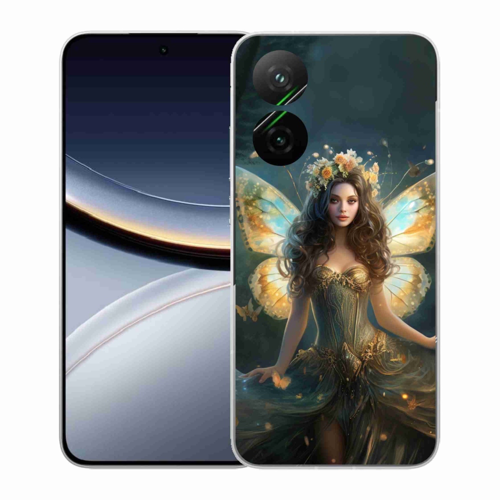 Gelový kryt mmCase na Xiaomi Poco F7 5G - motýlí žena